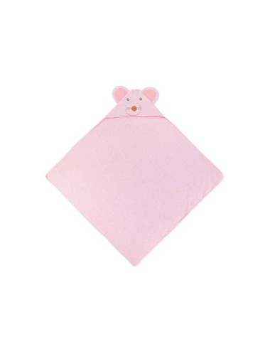 Capa De Baño 1X1M Ratón Rosa