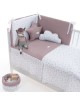 Colcha+Protector Cuna T/60 Bruna Rosa