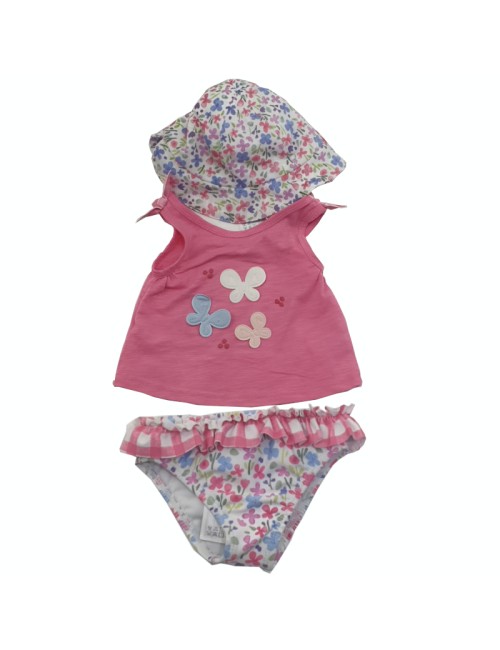 Conjunto Baño Y Gorro Geranio 0-1M 55Cm
